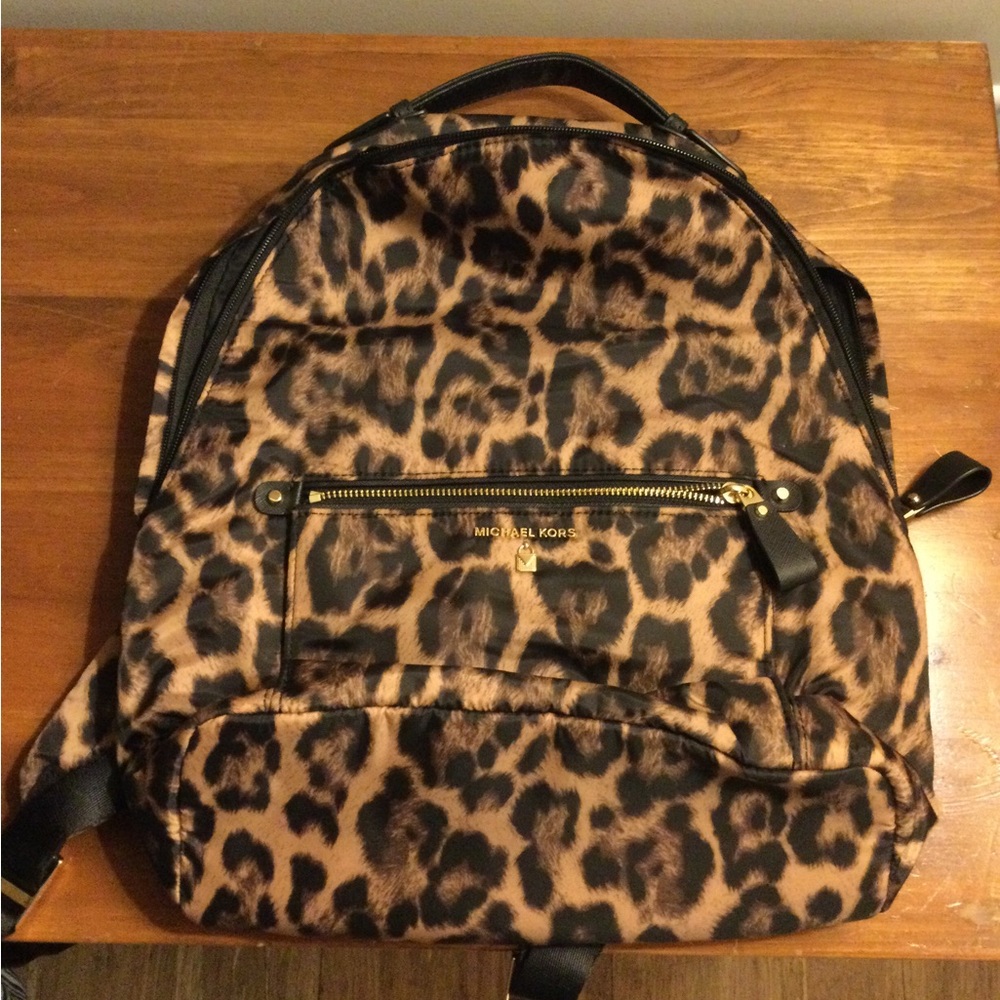 MK leopard backpack